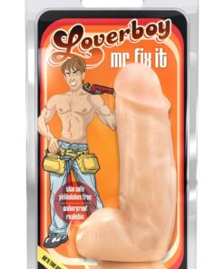 Loverboy Mr. Fix it Dildo with Balls 7in - Vanilla