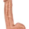 Loverboy The Kingpin Dildo with Balls 7in - Caramel