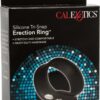 Silicone Tri-Snap Erection Cock Ring - Black
