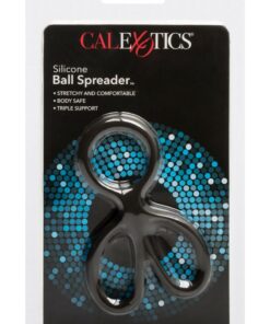 Silicone Ball Spreader Cock Ring - Black