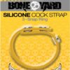 Boneyard Silicone Cock Strap 3-Snap Ring - Yellow