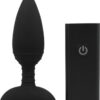 Nexus Ace Rechargeable Silicone Vibrating Butt Plug with Remote Control - Small- Black