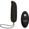 Silicone Ridged G-Spot Bullet with Remote Control - Black