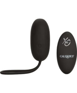 Silicone Rechargeable Egg with Remote Control - Black