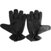 Rouge Leather Vampire Gloves - Large - Black