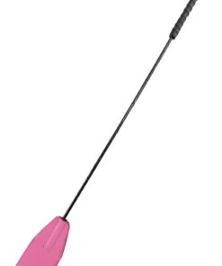 Rouge Fifty Times Hotter Leather Riding Crop - Pink