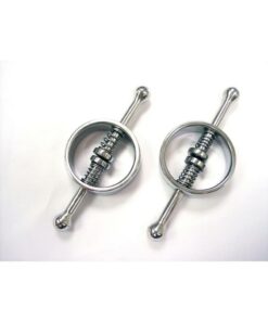 Rouge Metal Adjustable Nipple Clamps - Silver
