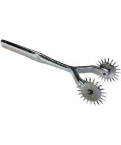 Rouge Two Prong Stainless Steel Pinwheel - Silver