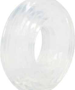 Premium Silicone Cock Ring - Medium - Clear