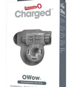 Charged OWow Rechargeable Vibrating Ring Waterproof - Gray