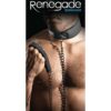 Renegade Bondage Collar Vinyl and Metal - Black