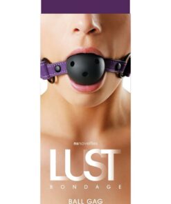 Lust Bondage Ball Gag - Purple/Black