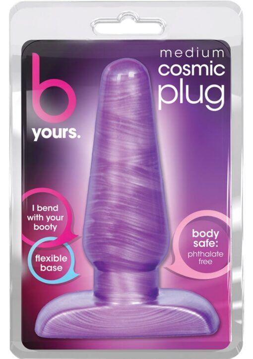 B Yours Cosmic Butt Plug - Medium - Purple