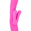 Hop Lola Bunny Rechargeable Silicone Rabbit Vibrator - Hot Pink