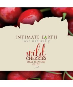 Intimate Earth Natural Flavors Glide Lubricant Wild Cherry 3ml Foil