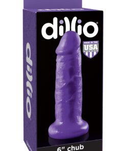 Dillio Chub Dildo 6in - Purple