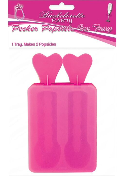 Bachelorette Party Pecker Popsicle Ice Tray 2 Molds - Pink