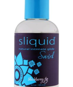 Sliquid Naturals Swirl Water Based Flavored Lubricant Blackberry Fig 4.2oz
