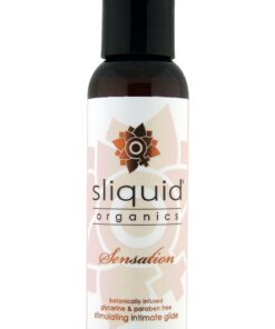 Sliquid Organics Sensations Botanically Infused Stimulating Intimate Glide Lubricant 2oz
