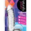 Naturally Yours Ding Dong Dildo with Balls 5.5in - Clear