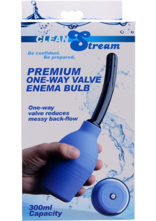CleanStream Premium One-Way Valve Enema Douche - Blue