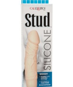 Silicone Stud Woody Vibrator - Vanilla