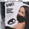 Strict Cock Head Silicone Mouth Gag - Black