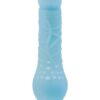 Firefly Vibrating Silicone Massager Vibrator Glow In The Dark 8in - Blue