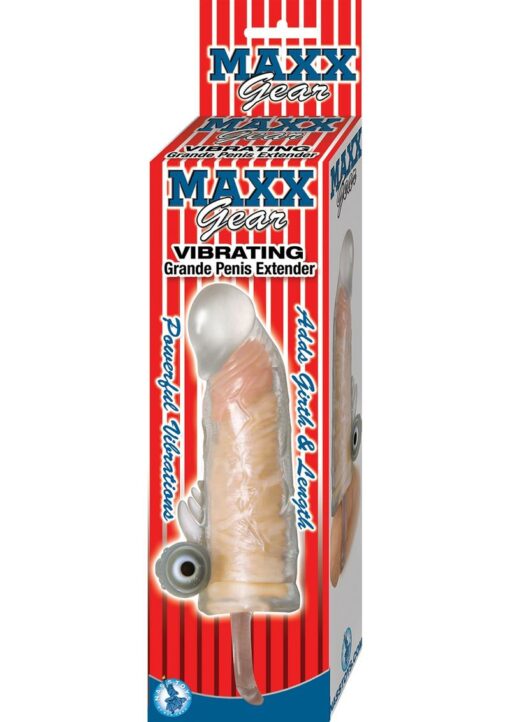 Maxx Gear Vibrating Grande Penis Extender- Clear