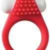 Maxx Gear Stimulation Ring Silicone Vibrating Cock Ring - Red