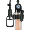 Maxx Gear Vibrating Vacuum Gauge Penis Pump - Clear