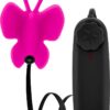 Luxe Butterfly Teaser Silicone Egg with Remote Control - Fuchsia