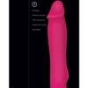 Adam and Eve The Wild Ride Rechargeable Silicone Vibrating Dildo with Power Boost 7.5in - Pink