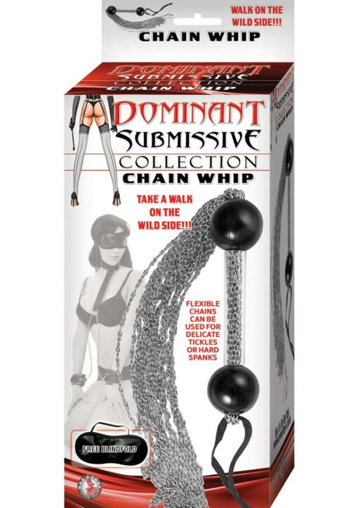 Dominant Submissive Collection Chain Whip - Silver