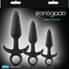 Renegade Men`s Tool Kit Silicone Anal Plugs (set of 3)- Black