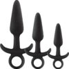 Renegade Men`s Tool Kit Silicone Anal Plugs (set of 3)- Black