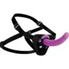 Strap U Navigator Silicone G-Spot 7in Dildo with Harness - Purple