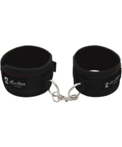 Lux Fetish Quality Love Cuffs Adjustable - Black