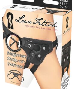 Lux Fetish Beginners Strap-On Harness Adjustable - Black