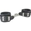 Lux Fetish Unisex Leatherette Cuffs Adjustable - Black