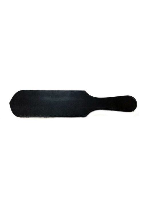 Rouge Leather Paddle with Faux Fur - Black and Leopard Print