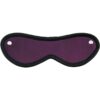 Rouge Leather Blindfold Eye Mask - Purple