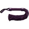 Rouge Short Leather Flogger - Purple