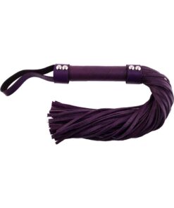Rouge Short Leather Flogger - Purple