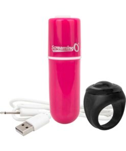 Vooom Wireless Remote Control Silicone USB Rechargeable Bullet Waterproof - Pink