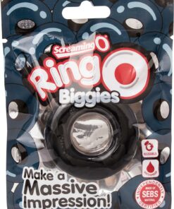 RingO Biggies Cock Ring Waterproof - Black