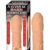 Natural Realskin Uncircumcised Xtender Vibrating Sleeve - Vanilla