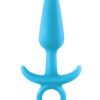 Firefly Prince Silicone Butt Plug Glow In The Dark - Blue