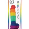 Colours Pride Edition Silicone Dildo 5in - Rainbow