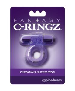 Fantasy C-Ringz Vibrating Super Cock Ring with Bullet - Purple
